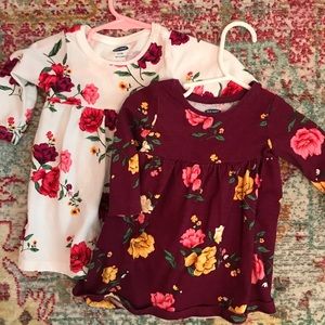 Old Navy 3-6 month floral dresses